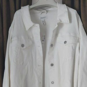 Full length White Jean Jacket